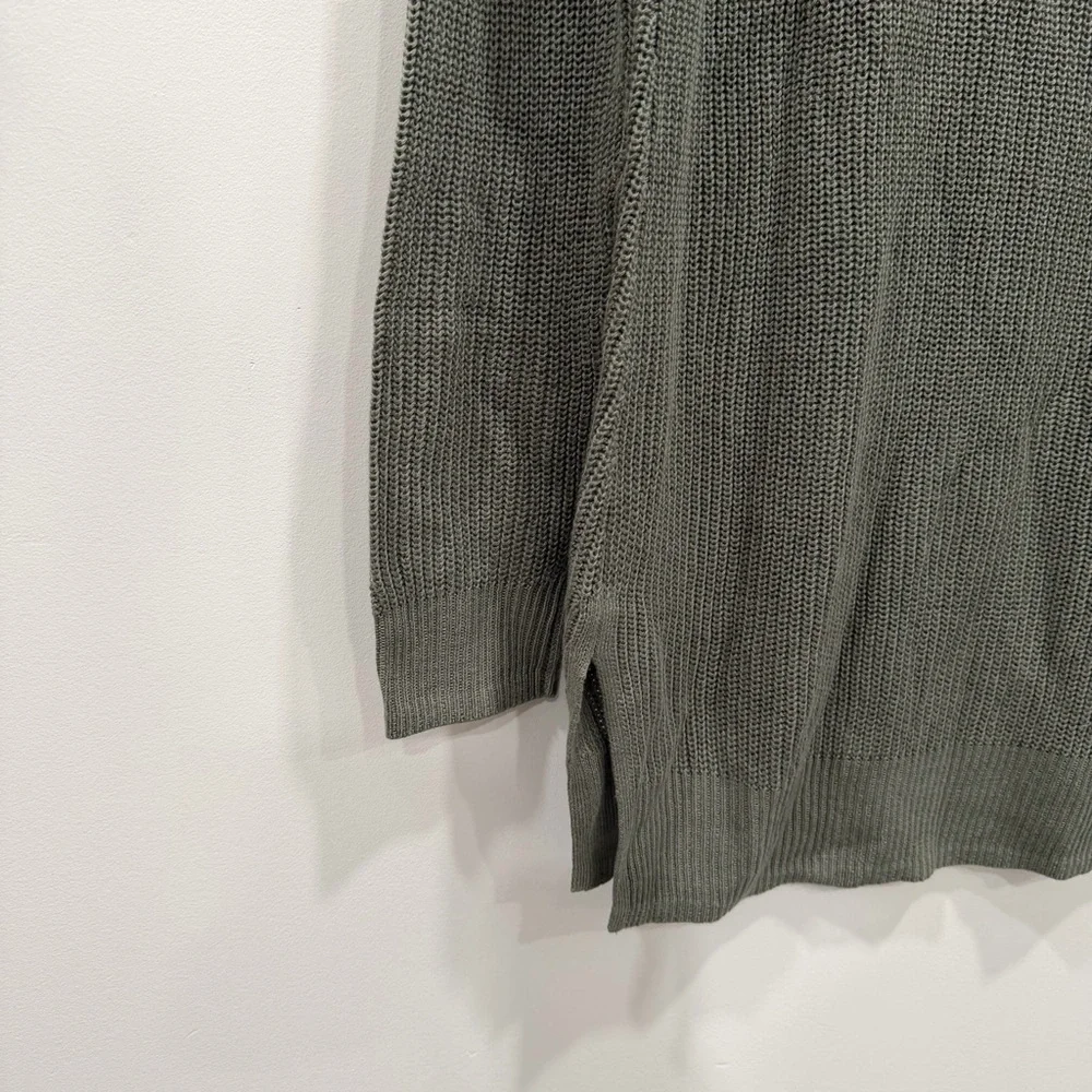 Old Navy Textured V-Neck Sweater Tunic Green Large Tall